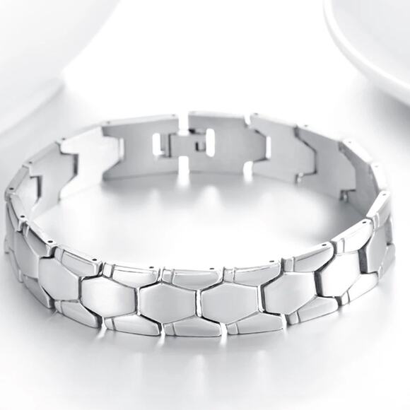 NEW stainless steel watch band style bracelet jewelry gift B24 - Picture 3 of 7